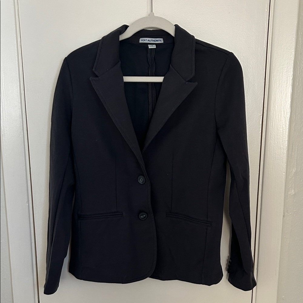 Port Authority Women's Elegant Charcoal Blazer, Cotton